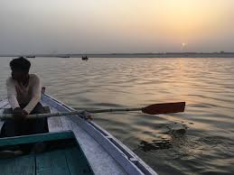 Boat in the Ganga river